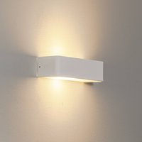 Argon Vägglampa Atrato, vit, stål, bredd 35 cm