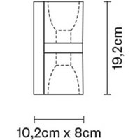 Fabbian Cubetto wall light up/down GU10, clear