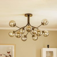 Avonni Taklampa AV-4286-12-BSY rökgrå Ø 80 cm 12 lampor