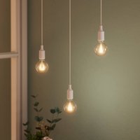 OSRAM VINTAGE 1906 BELL hanging light, white, plastic, Ø 9 cm