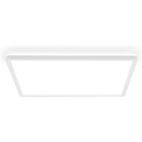 LED-Deckenleuchte Tava A, 42x42 cm, Kunststoff, weiß