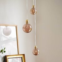 EBB & FLOW Uva M Hanging light Ball gold gold-smoke