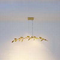 Holländer Suspension Riso à 11 lampes, dorée