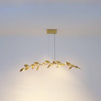 Holländer Hänglampa Riso, 11 lampor, guld