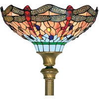 Searchlight Lampe sur pied Dragonfly de style Tiffany
