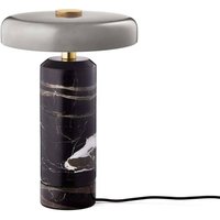 DESIGN BY US Trip LED rechargeable table lamp, grey / grey, marble, glass, IP44