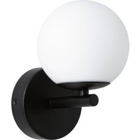 Paulmann Gove LED-vägglampa IP44, svart/vit, varmvit