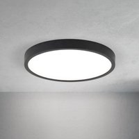 ORION LED-taklampa Disc, svart Ø 24 cm, CCT metall/plast