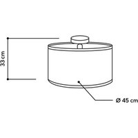 Almut von Wildheim ALMUT 2610 taklampa Ø 45 cm, hö