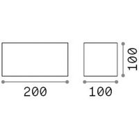 Ideallux Ideal Lux applique d'extérieur LED Atom, marron, 20 cm, métal