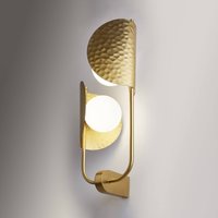 Maytoni applique murale Tropic, droite, laiton, à 2 lampes, métal