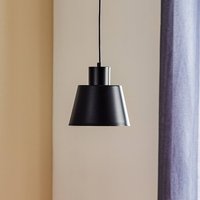 Żyrandol Dunka 1 z metalowym kloszem, czarny
