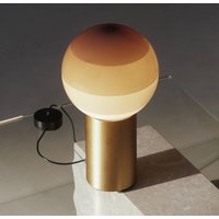 MARSET bordslampa Dipping Light, höjd 22 cm, kräm/mässing