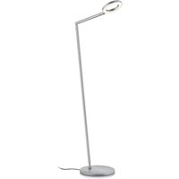 Knapstein LED-golvlampa Tessa-S, matt nickel, CCT, geststyrning