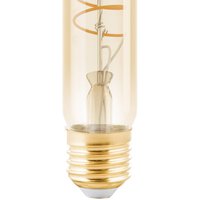 EGLO Tube LED bulb E27 4W T30 1,600K Filament amber