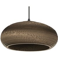OSRAM Hängeleuchte DROP, braun, Ø 40 cm, Wellpappe, E27