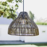 PR Home hänglampa Bao, utomhus, IP44, grå, kabellängd 2,5m