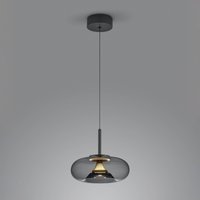 Helestra Sica pendant light black/gold/smoky grey