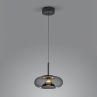 Helestra Sica hänglampa svart/guld/rökgrå