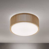 ORION Taklampa Tarta, Ø 50 cm, trä, textildiffusor, 4 x E27