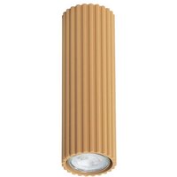 Deckenleuchte Karbon, goldfarben, Höhe 20 cm, Aluminium