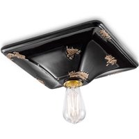 Vintage loftslampe C136 sort