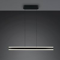 Trio Lighting LED-hänglampa Arcola, svart, längd 115 cm, CCT, 2 lampor
