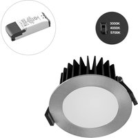 EVN Solido85, 230 V, dimmable, CCT, chrome