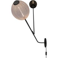 GUBI Applique murale Satellite à 2 lampes noir/blanc