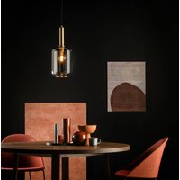 Lucide Hänglampa Joanet med rökglas, 1 lampa