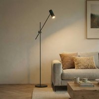 Lampe sur pied Lindby Vilo, noir, 153 cm, GU10, mobile