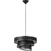 OSRAM Hängeleuchte Decor Glittey, dunkelgrau, Ø 40 cm Textil