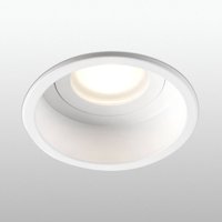 FARO BARCELONA Inbyggnadsspot Hyde 1 lampa ram rund IP44 vit