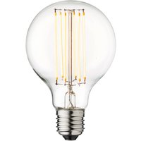 DESIGN BY US LED-lampa Globe, E27, Ø 8 cm, 3,5 W, 2 200 K, dimbar