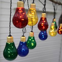 STAR TRADING Glow LED string lights, 10 colourful light sources