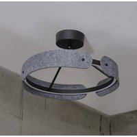 OSRAM LED-taklampa Decor Curve Felt, grå, filt, 3 000 K