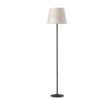 ONLI Golvlampa Loris, svart, sandbeige skärm