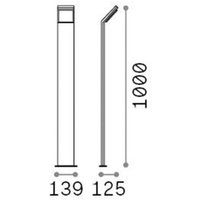 Ideallux Ideal Lux Style LED path light, brown, height 100 cm, 3,000 K