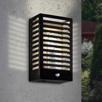 EGLO Utomhusvägglampa Alamonte 3, svart, med sensor