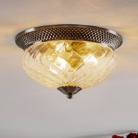 HINKLEY Taklampa Plantation nickel antikt, 40,6cm