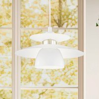 EGLO Brenda hanging light, white/nickel matt