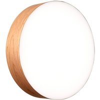 LZF LAMPS LZF Gea LED wall lamp, cherry wood colour, Ø 42 cm, wood