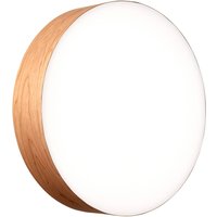 LZF LAMPS LZF LED-vägglampa Gea, körsbärsträfärgad, Ø 42 cm, trä