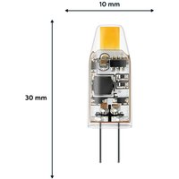 Philips LED bulb, G4, 1W, 2,700 K, clear, pack of 2