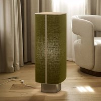 MARKET SET Dolce floor lamp, avocado green, linen, E27