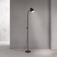 ORION Gili floor lamp, matt black, steel, height 150 cm, E27