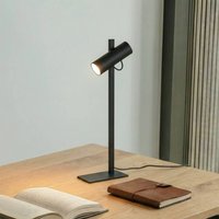 Lucande Lysias table lamp, black, metal, height 55cm
