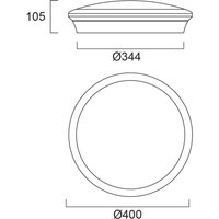 Sylvania ceiling lamp Start Surface, Ø 40 cm, CCT, Multipower