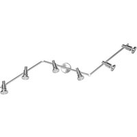 OSRAM Deckenstrahler, silber, Metall 6-flg. GU10-LED 2.700 K