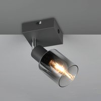 Reality Leuchten Spot pour plafond Cadiz, à 1 lampe, E14, anthracite